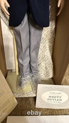 Clark Gable as Rhett Butler Gone With the Wind Hand Painted Fine Porcelain 11in