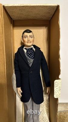 Clark Gable as Rhett Butler Gone With the Wind Hand Painted Fine Porcelain 11in