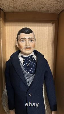 Clark Gable as Rhett Butler Gone With the Wind Hand Painted Fine Porcelain 11in