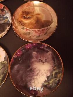 Collectible Cat Plates 6 Nancy Matthews Cat Plates Franklin Mint
