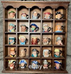 Complete 1983 Franklin Mint Miniature Character Toby Jug Collection 25 Pieces