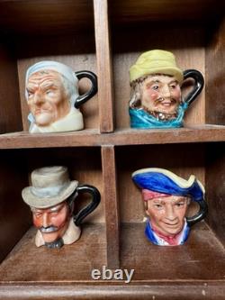 Complete 1983 Franklin Mint Miniature Character Toby Jug Collection 25 Pieces