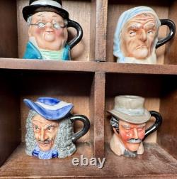Complete 1983 Franklin Mint Miniature Character Toby Jug Collection 25 Pieces