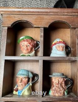 Complete 1983 Franklin Mint Miniature Character Toby Jug Collection 25 Pieces