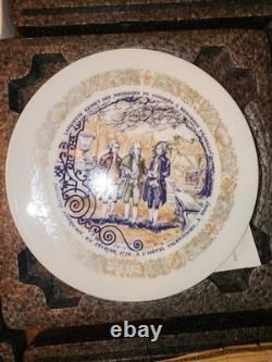 Complete Set 9 Franklin Mint MARQUES DE LAFAYETTE Limoges Plates Certificates