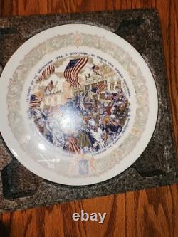 Complete Set 9 Franklin Mint MARQUES DE LAFAYETTE Limoges Plates Certificates