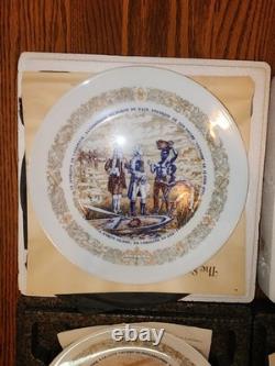 Complete Set 9 Franklin Mint MARQUES DE LAFAYETTE Limoges Plates Certificates