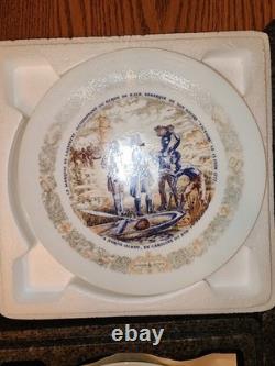 Complete Set 9 Franklin Mint MARQUES DE LAFAYETTE Limoges Plates Certificates