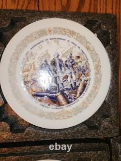 Complete Set 9 Franklin Mint MARQUES DE LAFAYETTE Limoges Plates Certificates