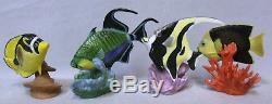 Complete Set withShowcase Franklin Mint Porcelain Fish The Jeweled Ocean COA's