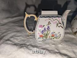 Cream and Sugar Service Franklin Mint The Birds and Flowers Of The Orient