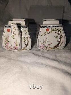 Cream and Sugar Service Franklin Mint The Birds and Flowers Of The Orient
