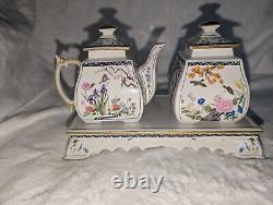 Cream and Sugar Service Franklin Mint The Birds and Flowers Of The Orient