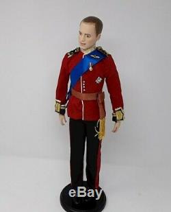 DANBURY MINT Doll PRINCE WILLIAM Bride Groom RAF Uniform IOB VINTAGE FREE SHIP