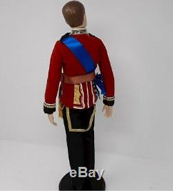 DANBURY MINT Doll PRINCE WILLIAM Bride Groom RAF Uniform IOB VINTAGE FREE SHIP