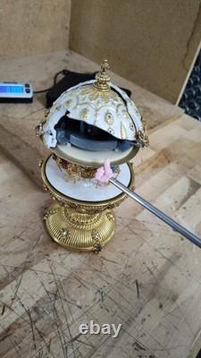 DEFECTIVE VTG Franklin Mint Faberge Egg Imperial Carousel Gold Swarovski G3D DEFECTIVE VTG Franklin Mint Faberge Egg Imperial Carousel Gold Swarovski G3D