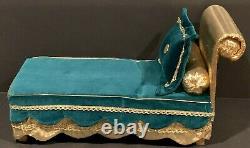 Danbury Mint Sleeping Beauty Porcelain Doll with COA and Chaise Lounge