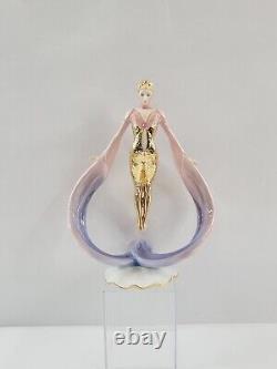 Daybreak In Gold Franklin Mint Porcelain Figurine 11 Ballerina Figure Statue