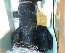 Diana Princess Of Sophistication Porcelain Doll Black Sequin Gown Franklin Mint