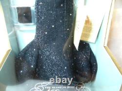 Diana Princess Of Sophistication Porcelain Doll Black Sequin Gown Franklin Mint