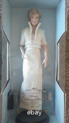 Diana Princess Of Wales Porcelain Doll Franklin Mint NIB With COA
