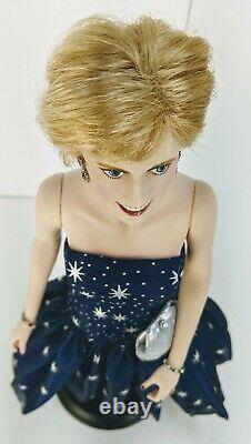 Diana Princess of Wales Franklin Mint Porcelain Portrait Doll