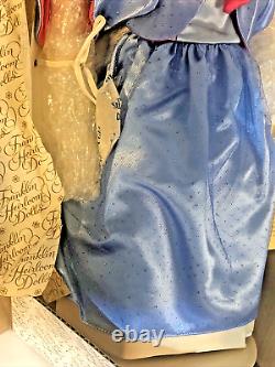 Disney Cinderella 1950 Movie Fairy Godmother Franklin Mint Porcelain Doll 1992
