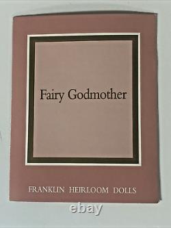 Disney Cinderella 1950 Movie Fairy Godmother Franklin Mint Porcelain Doll 1992