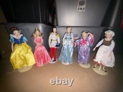Disney Princess Porcelain Doll Lot Franklin Mint Dolls