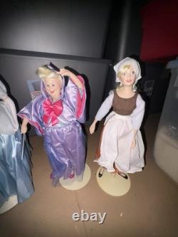 Disney Princess Porcelain Doll Lot Franklin Mint Dolls