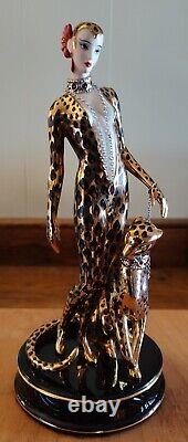 ERTE House of Erté Leopard High-End Porcelain Figurine Limited Edition #B8569