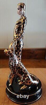 ERTE House of Erté Leopard High-End Porcelain Figurine Limited Edition #B8569