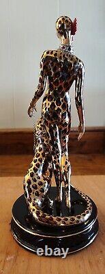 ERTE House of Erté Leopard High-End Porcelain Figurine Limited Edition #B8569
