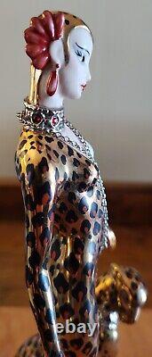ERTE House of Erté Leopard High-End Porcelain Figurine Limited Edition #B8569
