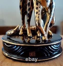 ERTE House of Erté Leopard High-End Porcelain Figurine Limited Edition #B8569