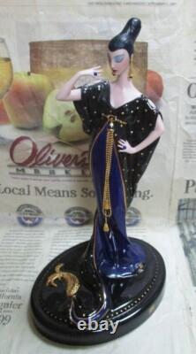 ERTE MOONLIGHT MYSTIQUE FRANKLIN MINT Art Deco Handpaint Porcelain Figurine