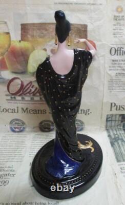ERTE MOONLIGHT MYSTIQUE FRANKLIN MINT Art Deco Handpaint Porcelain Figurine