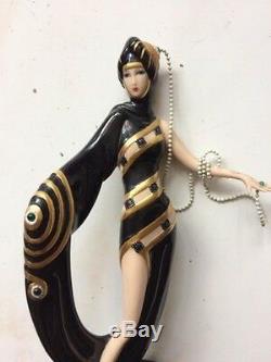 ERTE Pearls and Emeralds Porcelain Collectible Figurine