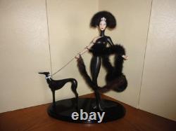 ERTE SIGNED OVAL BASE- SYMPHONY IN BLACK 19 Porcelain Figurine Franklin Mint