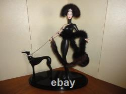 ERTE SIGNED OVAL BASE- SYMPHONY IN BLACK 19 Porcelain Figurine Franklin Mint
