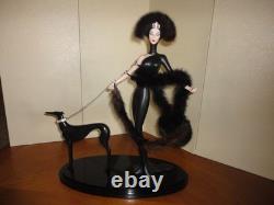 ERTE SIGNED OVAL BASE- SYMPHONY IN BLACK 19 Porcelain Figurine Franklin Mint