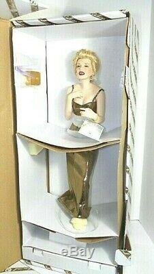 ESTATE Franklin Mint Marilyn Monroe Porcelain Doll ALWAYS MARILYN Gold Dress