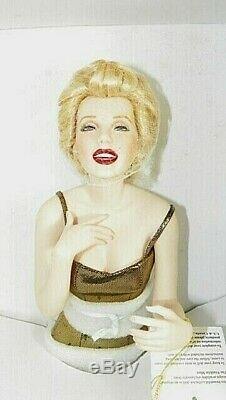 ESTATE Franklin Mint Marilyn Monroe Porcelain Doll ALWAYS MARILYN Gold Dress