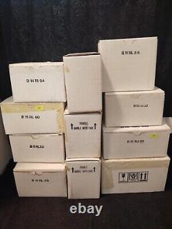 Egyptian Gold Franklin Mint 1989 Tutankhamun Pharaoh Lot of 11 Figurines withBoxes