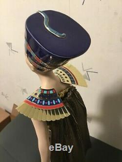 Egyptian Queen Nefertiti Franklin NEW in box Heirloom 23 Porcelain Doll