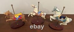 Eighteen Franklin Mint Carousel Animals