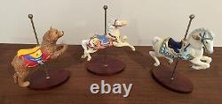 Eighteen Franklin Mint Carousel Animals