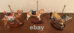 Eighteen Franklin Mint Carousel Animals