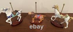 Eighteen Franklin Mint Carousel Animals