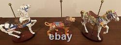 Eighteen Franklin Mint Carousel Animals